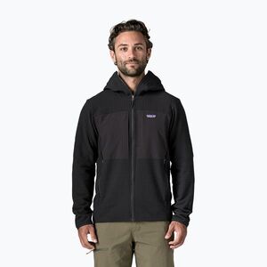 Férfi trekking pulóver Patagonia R2 TechFace Hoody black (R2 TechFace 83732) kép
