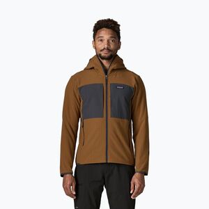 Férfi trekking pulóver Patagonia R2 TechFace Hoody deer brown (R2 TechFace 83732) kép