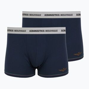 Férfi boxer nadrág Aeronautica Militare AM1UBX004 2 pack navy (AM1UBX004 Trunk) kép
