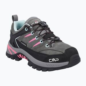 Gyermek túracipők CMP Rigel 2.0 Low Waterproof grey/acquarius/pink fluo (Rigel 2.0 Low Waterproof 3Q18244/02YZ) kép