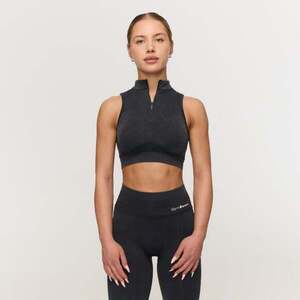 GymBeam Fierce Seamless Sports Bra Dark Grey kép