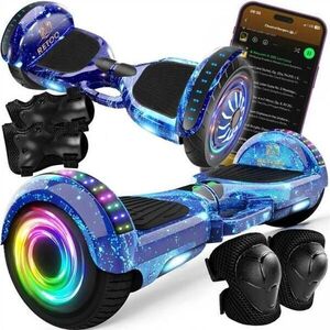 Retoo elektromos Hoverboard LED fénnyel, Bluetooth hangszóróval 1... kép