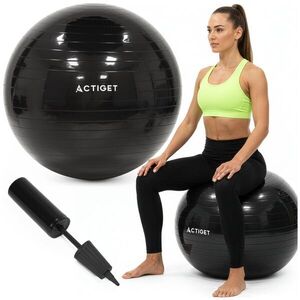 ActiGet Fitness labda Pumpával 75cm - Fekete kép