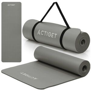 ActiGet Jógaszőnyeg 6mm 183x61x1cm - Szürke kép