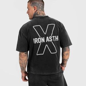 Férfi póló Iron Aesthetics X Washed, fekete kép