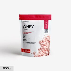 Decathlon Tejsavófehérje, eper, 900 g kép