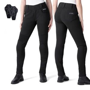 Női motoros leggings W-TEC Lukrecia Base, elasztikus, testhezálló szabás, sztreccs panelek, magas derékrész, W-TEC logó a zsebeken kép