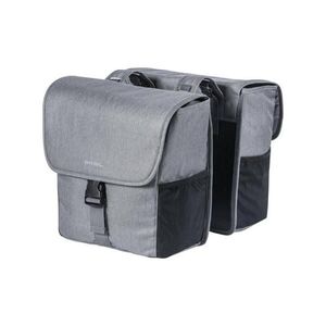 BASIL Kerékpáros táska - GO DOUBLE BAG - szürke kép