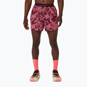 Férfi futónadrág Asics Fujitrail All Over Print 5In Short Blazing Coral/Dark Aubergine (Fujitrail All Over Print 5IN 2011D526-700) kép