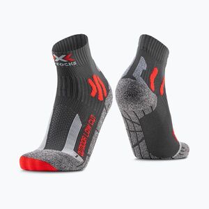 Férfi zokni X-Socks Trek Outdoor Low Cut anthracite/red (Trek Outdoor Low Cut XS-TS16S19U) kép