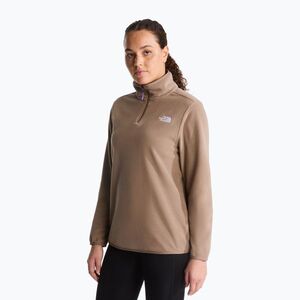 Női polár pulóver The North Face Glacier Fleece 1/4 Zip garnet (Glacier Fleece 1/4 Zip NF0A8D2J2H91) kép