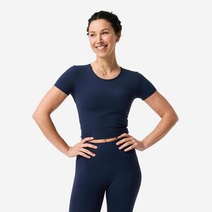 Domyos Női jóga- és pilates póló, rugalmas, puha kép