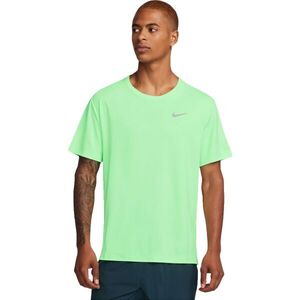Nike NK DF UV MILER SS Férfi póló edzéshez, világoszöld, méret XXL kép