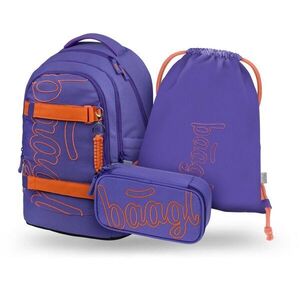 BAAGL 3 SET SKATE MAX SWEET Iskolai szett, lila, méret kép