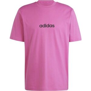 adidas ESSENTIALS LINEAR SINGLE JERSEY Férfi póló, rózsaszín, méret kép