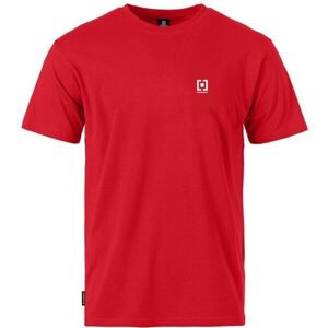 Horsefeathers T-SHIRT VERTICAL MINI LOGO Férfi póló, piros, méret kép