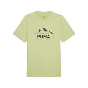 Puma OPEN ROAD MOUTING GRAPHIC TEE Férfi póló, világoszöld, méret kép