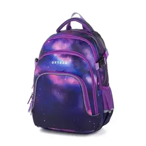 Oxybag SCOOLER CUBES Diák hátizsák, rózsaszín, méret kép