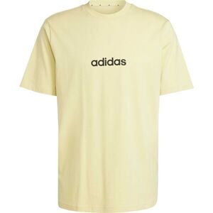 adidas ESSENTIALS LINEAR SINGLE JERSEY Férfi póló, sárga, méret kép