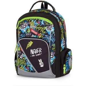 Oxybag GO FASHION Iskolai hátizsák, fekete, méret kép