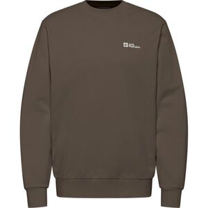 Jack Wolfskin ESSENTIAL CREWNECK M Férfi pulóver, barna, méret kép