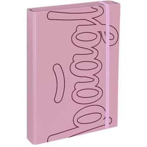 BAAGL JUMBO POLYGON Füzettartó box A4, rózsaszín, méret kép