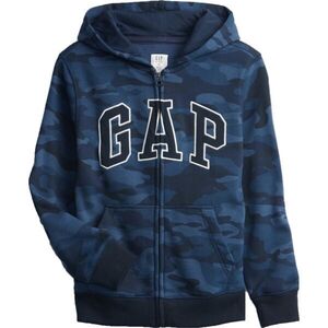 GAP FULLZIP LOGO Fiú pulóver, sötétkék, méret kép