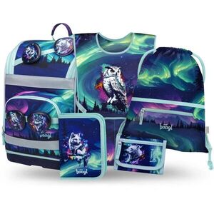 BAAGL 5 SET ZIPPY PLUS PIXEL SPACE II Iskolai szett, lila, méret kép