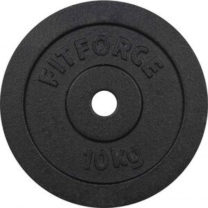 Fitforce SÚLYZÓTÁRCSA 10KG FEKETE 30MM Súlyzótárcsa, fekete, méret 10 KG kép