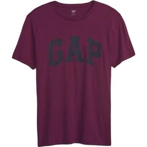 GAP V-BASIC LOGO T Férfi póló, bordó, méret kép