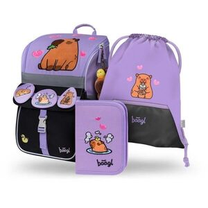 BAAGL 3 SET ZIPPY RAINBOW Iskolai szett, lila, méret kép