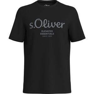 s.Oliver LOGO T-NOOS Férfi póló, fekete, méret kép
