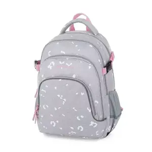 Oxybag SCOOLER CUBES Diák hátizsák, szürke, méret kép