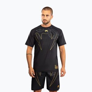 Férfi edzőpóló Venum Serpenti Dry Tech black/silver/gold (Serpenti Dry Tech VENUM-05746) kép