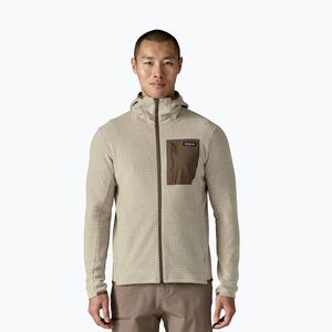 Férfi trekking pulóver Patagonia R1 Air Full-Zip Hoody pelican (R1 Air 40256) kép