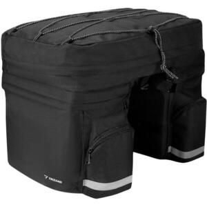 Trizand 23798 Kerékpáros táska, nagy méretű, 60 l, fekete kép