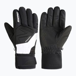 Férfi síkesztyűk ZIENER Gatis Aquashield black/white (Gatis Aquashield 111007.1201.8.5) kép