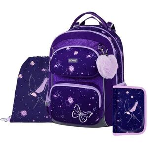 Oxybag SET JUMPER FLOWERS Iskolai szett, lila, méret kép