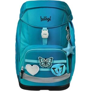 BAAGL AIRY PLUS BUTTERFLY Iskolai hátizsák, türkiz, méret kép