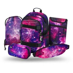 BAAGL 5 SET SKATE GALAXY Iskolai szett, lila, méret kép