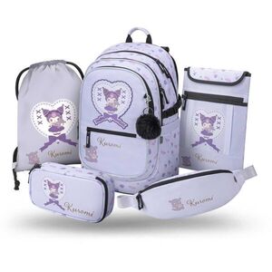 BAAGL 5 SET CORE KUROMI SWEET ONE Iskolai szett, lila, méret kép
