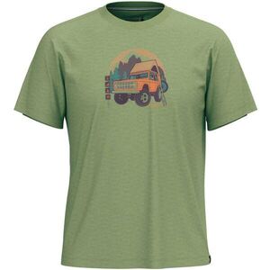 Smartwool LONG WEEKEND SHORT SLEEVE GRAPHIC TEE Férfi póló, zöld, méret kép