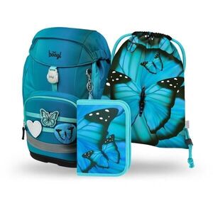 BAAGL 3 SET AIRY PLUS BUTTERFLY Iskolai szett, türkiz, méret kép