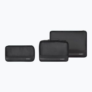 Rendező készlet Samsonite Revolution Packing Cubes 3 pcs. black (Revolution Packing Cubes x3 155602) kép