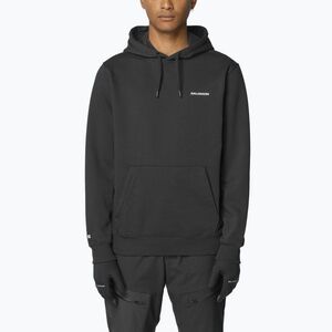 Férfi pulóver Salomon Chest Logo Hoodie deep black (Chest Logo Hoodie LC2523700) kép
