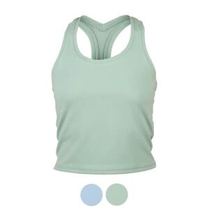 Niyama rövid fazonú jóga top, racerback – Iceberg Green kép
