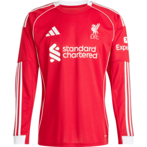 FC Liverpool Long Sleeve Home Jersey 2025/26 kép
