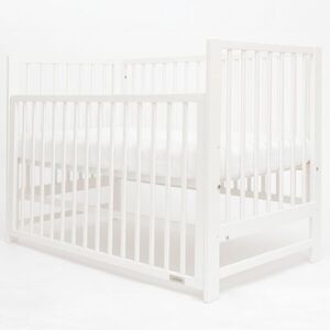 NEW BABY BASIC Gyerekágy lehúzható oldalfallal, fehér, méret kép