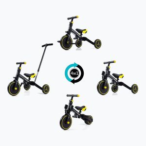Milly Mally 4in1 háromkerekű Optimus Plus fekete (4w1 Optimus Plus 5308) kép