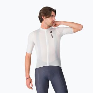 Férfi kerékpáros mez Castelli Drittone Logo white/black (Drittone Logo 4526017_001_CAS) kép